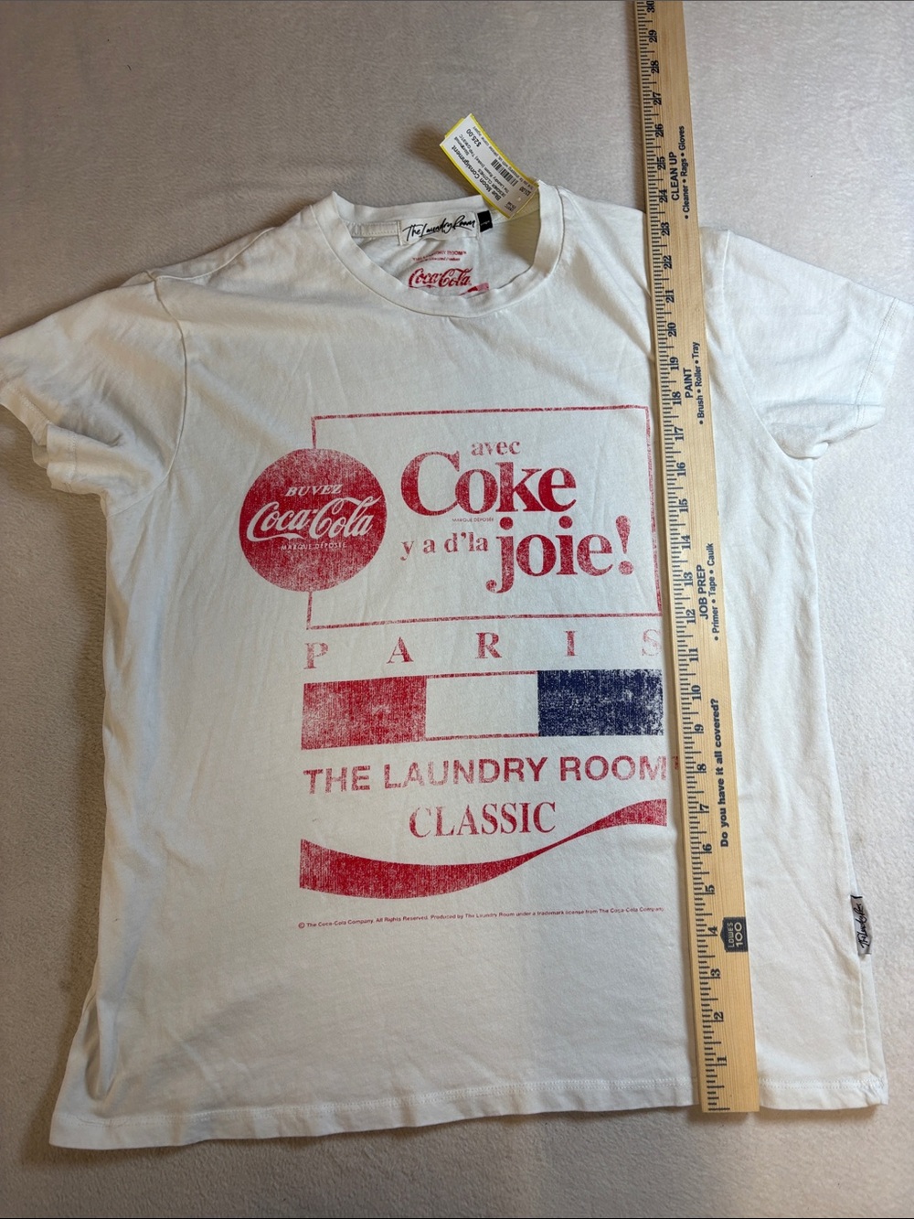 The Laundry Room Coca-Cola White Red Blue Graphic Tee